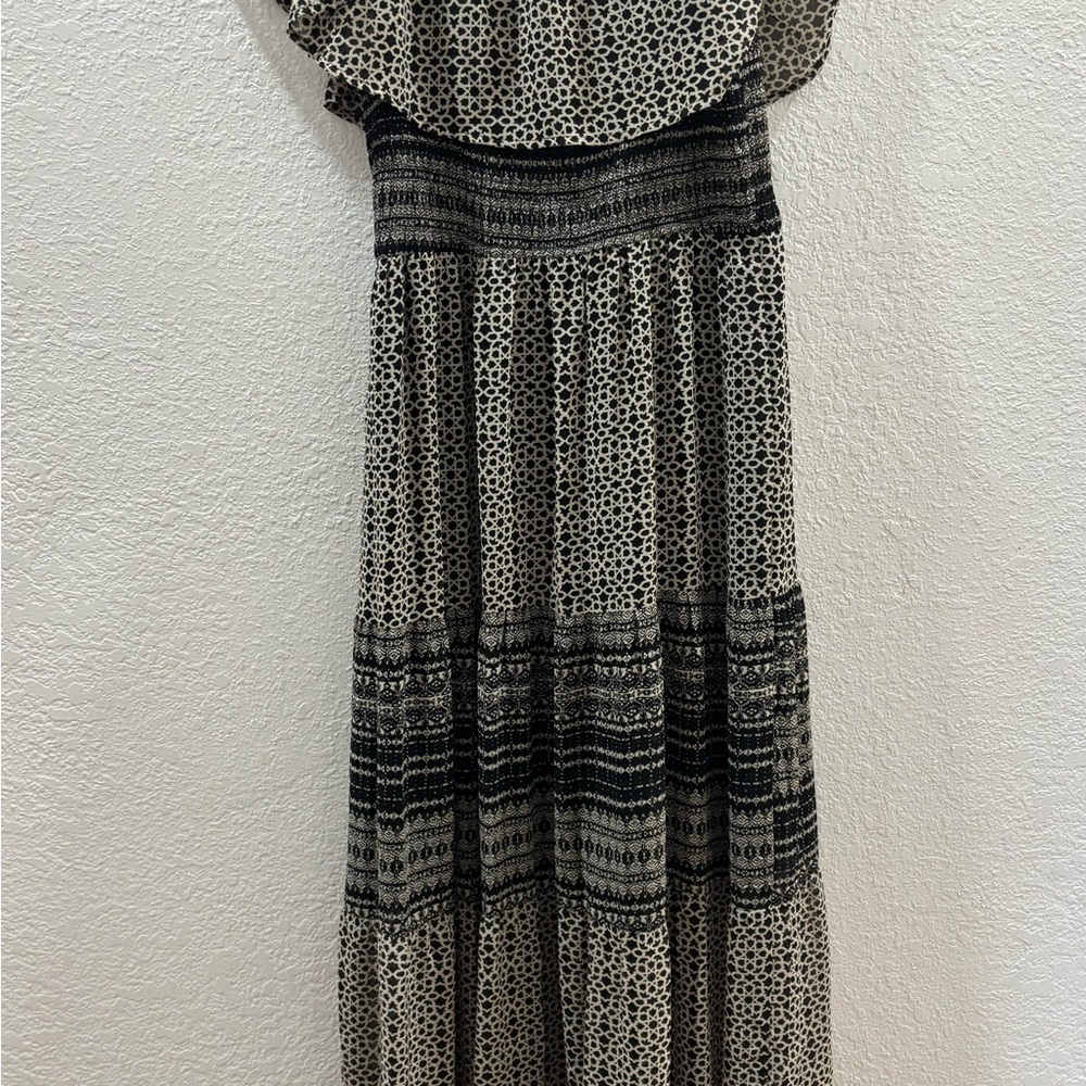 Lovestitch Black and Cream Maxi Dress